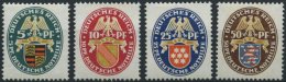 Dt. Reich 398-401 *, 1926, Nothilfe, Falzreste, Prachtsatz, Mi. 70.- - Gebraucht