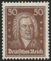 Dt. Reich 396 **, 1926, 50 Pf. Bach, Normale Zähnung, Pracht, Mi. 160.- - Usados