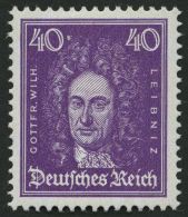Dt. Reich 395 **, 1926, 40 Pf. Leibniz, Pracht, Mi. 160.- - Usados