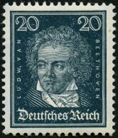 Dt. Reich 392X **, 1926, 20 Pf. Beethoven, Pracht, Mi. 170.- - Gebraucht