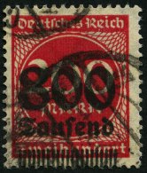 Dt. Reich 303 O, 1923, 800 Tsd. Auf 200 M. Lilarot, Pracht, Gepr. Peschl, Mi. 100.- - Gebraucht