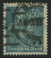 Dt. Reich 245 O, 1923, 50 M. Bläulichgrün, Pracht, Gepr. Dr. Oechsner, Mi. 150.- - Otros & Sin Clasificación