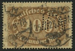 Dt. Reich 222b O, 1922, 400 M. Rötlichbraun, Firmenlochung R.M., Pracht, Gepr. Infla, Mi. 180.- - Otros & Sin Clasificación