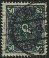 Dt. Reich 209Wb O, 1922, 50 M. Schwarzgraugrün, Walzendruck, Pracht, Gepr. Infla, Mi. 130.- - Other & Unclassified