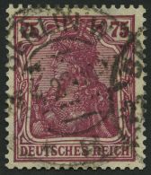 Dt. Reich 197b O, 1922, 75 Pf. Rosalila, Normale Zähnung Pracht, Gepr. Infla, Mi. 180.- - Used Stamps