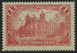 Dt. Reich A 113b **, 1920, 1 M. Rot, Bräunlichlila Quarzend, Pracht, Gepr. Winkler, Mi. 130.- - Sonstige & Ohne Zuordnung