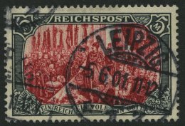 Dt. Reich 66IV O, 1900, 5 M. Reichspost, Type I, Nachmalung Nur Mit Deckweiß, Pracht, Fotoattest Jäschke-L., - Other & Unclassified