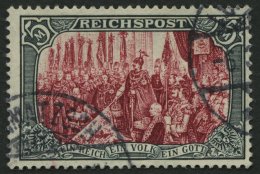 Dt. Reich 66I O, 1900, 5 M. Reichspost, Type I, Stempel LOMMATZSCH, Kabinett, Gepr. Pfenninger Und Fotoattest Jäsch - Autres & Non Classés