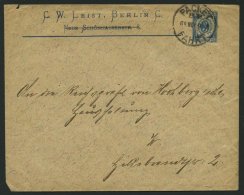 BERLIN B U BRIEF, PACKETFAHRT GESELLSCHAFT: 1893, 3 Pf. Blau, Privater Ganzsachenumschlag Von C.W. Leist, Bedarfsbrief, - Other & Unclassified