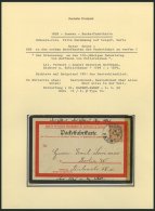 BERLIN B 66 BRIEF, PACKETFAHRT GESELLSCHAFT: 1898, 2 Pf. Braun Auf Packetfahrkarte, Schwarz-rote, Fette Umrandung, Darin - Otros & Sin Clasificación