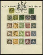 WÜRTTEMBERG O, *, Alter Sammlungsteil Württemberg Bis 1906 Mit Vielen Guten Werten, Erhaltung Etwas Unterschie - Autres & Non Classés