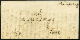 SCHLESWIG-HOLSTEIN BORDESHOLM, Handschriftlich Auf Brief (1859) Nach Itzehoe, Volleständiges Rückseitiges Lack - Precursores