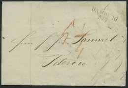 HAMBURG VORPHILA 1839, HAMBURG, L2 Auf Brief Nach Teterow, Pracht - Prephilately