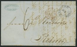 HAMBURG - THURN UND TAXISCHES O.P.A. 1854, HAMBURG Th.& T., K3 Auf Forwarded-Letter Von Warschau über Hamburg U - Vorphilatelie