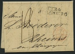 HAMBURG - THURN UND TAXISCHES O.P.A. 1841, TT.R.4. HAMBOURG, L2 Auf Forwarded-Letter Von Stockholm über Hamburg Nac - Prephilately