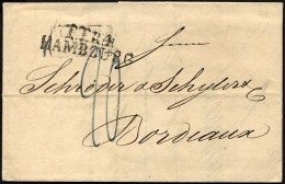 HAMBURG - THURN UND TAXISCHES O.P.A. 1826, TT.R.4 HAMBOURG, L2 Und R3 ALLEMAGNE/PAR/GIVET Auf Brief Nach Bordeaux, R&uum - Vorphilatelie