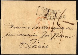 HAMBURG - THURN UND TAXISCHES O.P.A. 1819, TT.R.4 HAMBOURG, L2 Auf Brief Nach Paris, Transitstempel, Pracht - Préphilatélie