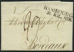 HAMBURG-VORPHILA 1808, HAMBOURG. 4., L2 Auf Brief Nach Bordeaux, Pracht - Otros & Sin Clasificación