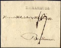 HAMBURG 1803, R.4. HAMBURG, L1 Auf Brief Nach Bordeaux, Pracht - Otros & Sin Clasificación