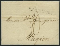 HAMBURG VORPHILA 1803, R.4. HAMBURG, L1 Auf Brief Nach Mugrion, Pracht - Otros & Sin Clasificación