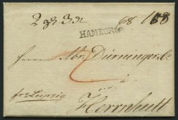 HAMBURG VORPHILA 1801, HAMBURG, L1 Auf Begleitbrief Nach Herrnhut, Handschriftlich Frc Leipzig, Pracht, Signiert - Autres & Non Classés