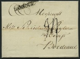 HAMBURG VORPHILA 1776, HAMBOURG, L1 Auf Brief Nach Bordeaux, Pracht - Autres & Non Classés