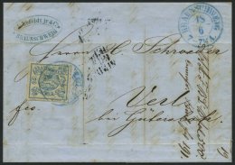BRAUNSCHWEIG 2 BRIEF, 1852, 2 Sgr. Lebhaftpreußischblau Mit Blauem K2 BRAUNSCHWEIG, Breitrandiges Prachtstück - Brunswick