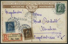 BAYERN PP 27C41/012 BRIEF, Privatpost: 1913, 3 Pf. Luitpold Bayerische Gewerbeschau In München, Künstlertheate - Other & Unclassified