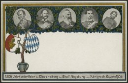 BAYERN PP 10C5/01 BRIEF, Privatpost: 1906, 2 Pf. Wappen Jahrhundertfeier, Ungebraucht, Prachtkarte - Altri & Non Classificati