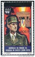 BENIN: De GAULLE (une Valeur 50f Surchargée 150 F ). RARISSIME. Neuf Sans Charniere ** (MNH) - De Gaulle (Général)