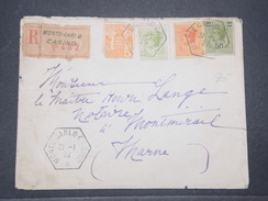 MONACO - Enveloppe En Recommandé De Monte Carlo Pour Montmirail En 1929 , Affranchissement Plaisant - L 9560 - Covers & Documents