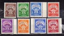 TRIESTE B 1952 SOPRASTAMPATI JUGOSLAVIA YUGOSLAVIA SEGNATASSE TAXES TASSE POSTAGE DUE SERIE COMPLETA COMPLETE SET MNH - Impuestos