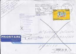 TP N°504 SUR LETTRE DU14.11.98 POUR L'ITALIE - Lettres & Documents