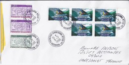 TP N°505x5 (+317/318x2)  SUR LETTRE RECOMMANDEE DU 6.7.98 POUR LA FRANCE + POSTE RESTANTE - Covers & Documents