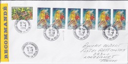 TP N° 507x6 (+ 501) SUR LETTRE RECOMMANDEE DU 16.11.98 POUR LA FRANCE + POSTE RESTANTE - Covers & Documents