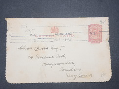 NOUVELLE ZÉLANDE - Entier Postal  De Auckland En 1908 Pour Londres - L 9579 - Briefe U. Dokumente