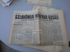 Eszek Osijek Szlavoniai Magyar Ujsag  1909 - Slawische Sprachen