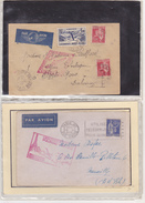 FRANCE 2 VOLS AERIENS - 1960-.... Lettres & Documents