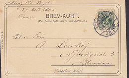 Denmark PPC Soldiers Card Private 26. Batt. 1 Komp. ODENSE JB.P.E. 1906 (2 Scans) - Covers & Documents