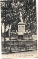 ---- 20 A ----  AJACCIO Fontaine Monumentale Des Quatre Lions Et Statue Du Premier Consul - écrite TTB - Ajaccio