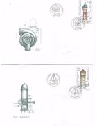 Year 2007 - Water Towers, Set Of 2 FDC, - FDC