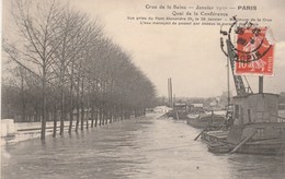 PARIS  70  INONDATIONS DE 1910  QUAI DE LA CONFERENCE - La Crecida Del Sena De 1910