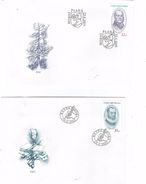 Year 2007 - Important Personalities In Czech History, Set Of 3 FDC´s - Brauner, Stifter, Dacicky - FDC