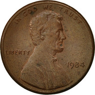 Monnaie, États-Unis, Lincoln Cent, Cent, 1984, U.S. Mint, Philadelphie, TTB - 1959-…: Lincoln, Memorial Reverse