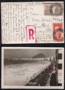 Brazil Brasil 1955 Registered Picture Postcard RIO DE JANEIRO To VIENNA AUSTRIA - Storia Postale