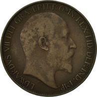 Monnaie, Grande-Bretagne, Edward VII, 1/2 Penny, 1907, TB+, Bronze, KM:793.2 - C. 1/2 Penny
