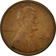 Monnaie, États-Unis, Lincoln Cent, Cent, 1969, U.S. Mint, Philadelphie, TTB - 1959-…: Lincoln, Memorial Reverse