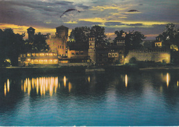 TORINO - CASTELLO MEDIEVALE E FIUME PO 1974 - Fiume Po