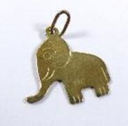 Kleiner Anhänger Elenfant, Gold -333 (433) - Colgantes