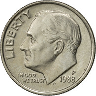 Monnaie, États-Unis, Roosevelt Dime, Dime, 1988, U.S. Mint, Philadelphie, SUP - 1946-...: Roosevelt